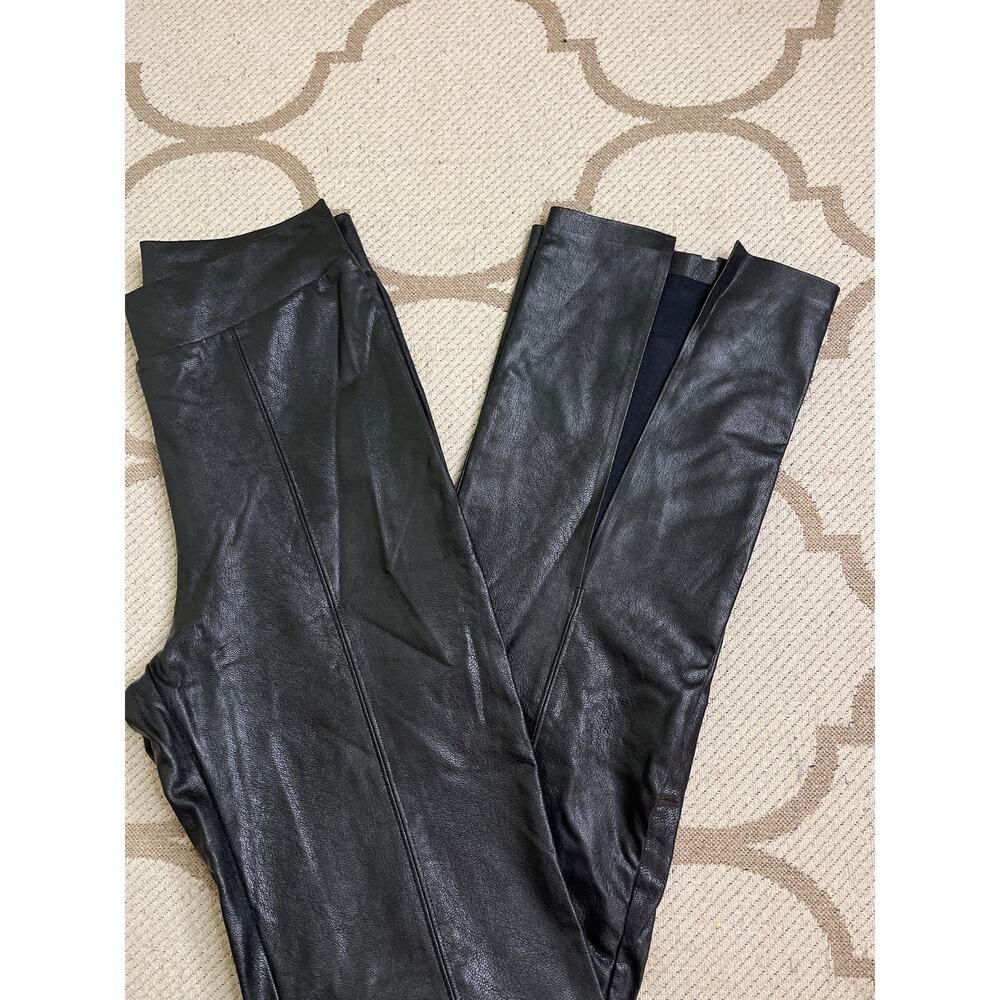 Commando Faux Leather Split Front Pull On Pants, … - image 3